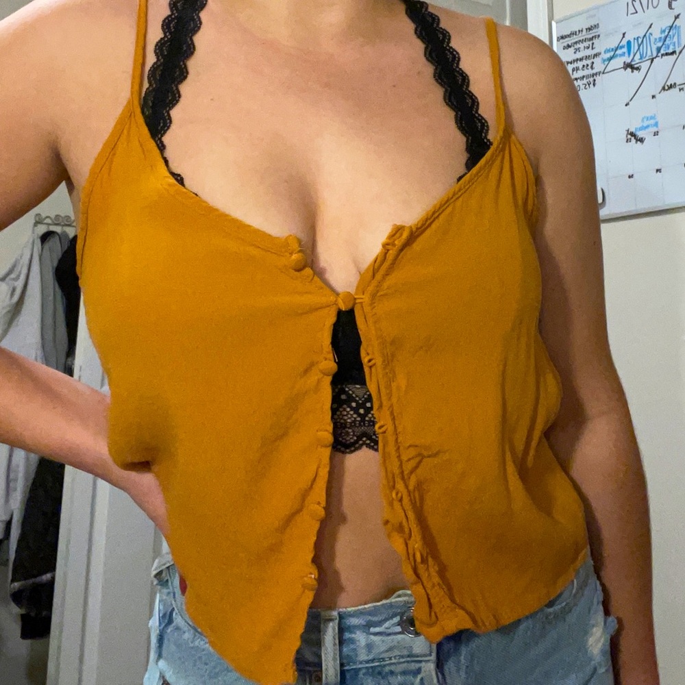 Button Tank Top, Size S
